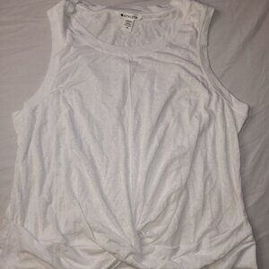 Athleta Breezy twist tank NWOT white size 1X